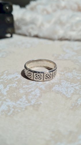 Bague en argent pour Homme motifs celtique T: 18,5