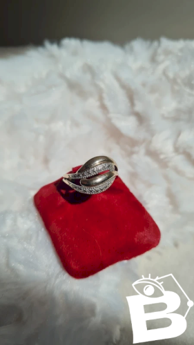 Bague en or bicolore 9 carats poinçon 375