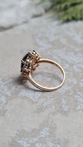 Bague en plaqué or marguerite