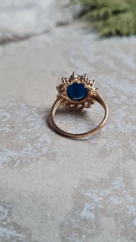 Bague en plaqué or marguerite