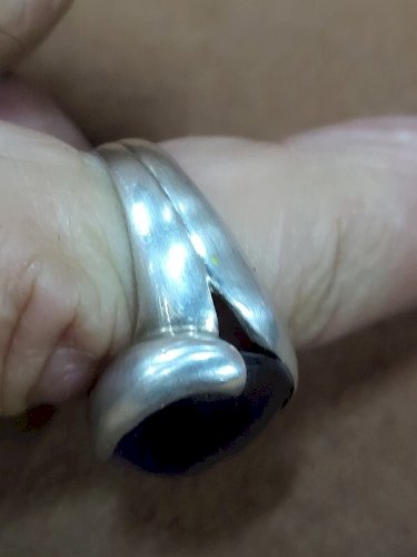 BAGUE FEMME EN ARGENT DE 9,71 GRAMMES + PIERRE