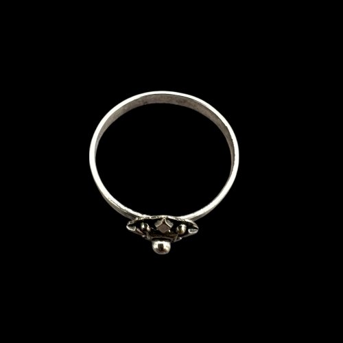 Bague fin 19 Eme Siècle Ancienne Vintage Charming Jewelry Argenté-doré -Medieval