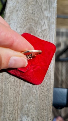 Bague marguerite ancienne en or -diamants et perle