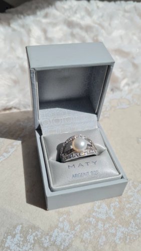 Bague Maty 925 et perle de culture