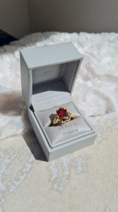 Bague Maty plaqué or et zirconium