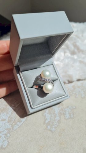 Bague Maty Toi et Moi 925 et perles de culture