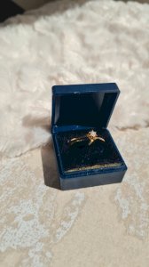Bague plaqué or et diamant