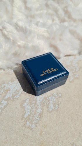 Bague plaqué or et Rubis