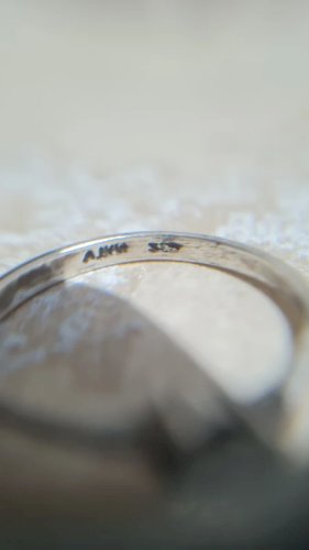 Bague solitaire en argent en strass taille 17,5