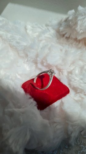 Bague solitaire  en argent
