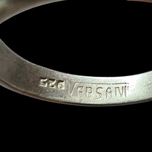 Bague Trinity Argent Massif Versani New York Unisexe Vintage 65FR Haut de Gamme