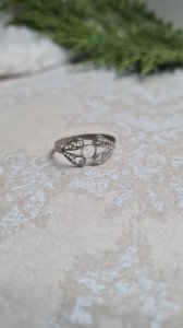 Bague tunisienne en argent filigrane année 20