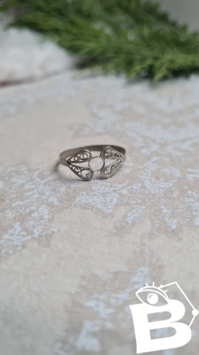 Bague tunisienne en argent filigrane année 20
