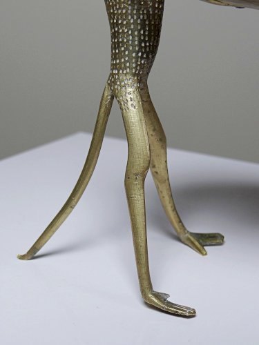 Baguier, coupelle, figurine singe en laiton vintage Dahomey Bénin Afrique