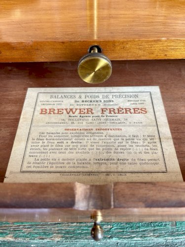 Balance De Préparateur En Pharmacie BECKER’S SONS 1889 Balance De Précision