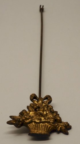 -BALANCIER PANIER FRUITS BRONZE de PENDULE PORTIQUE XIXe PENDULE A COLONNES   D