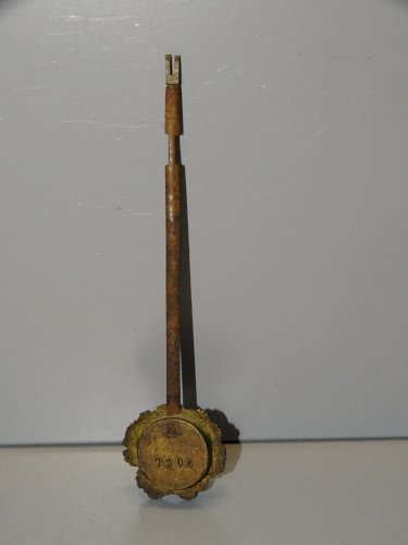 -BALANCIER pour PENDULE PORTIQUE STYLE LOUIS XVI ROI SOLEIL JUS de GRENIER   D