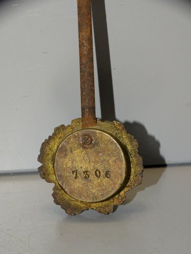 -BALANCIER pour PENDULE PORTIQUE STYLE LOUIS XVI ROI SOLEIL JUS de GRENIER   D