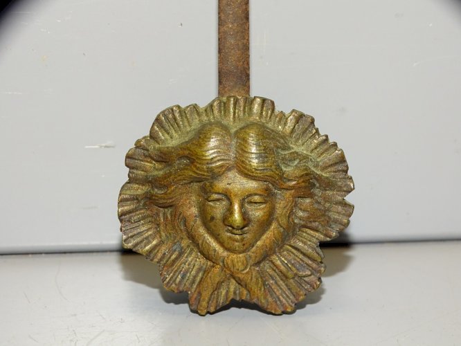 -BALANCIER pour PENDULE PORTIQUE STYLE LOUIS XVI ROI SOLEIL JUS de GRENIER   D