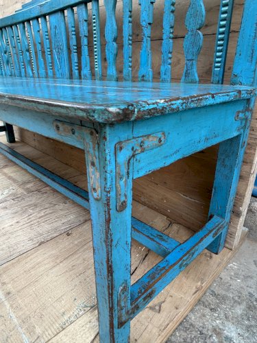 Banc art déco en  teck birman