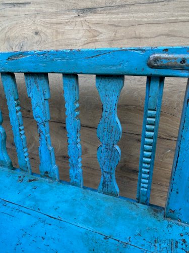 Banc art déco en  teck birman