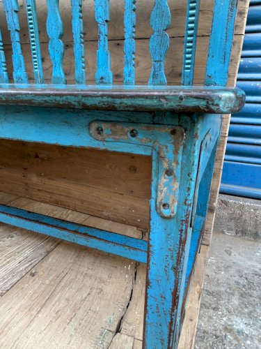 Banc art déco en  teck birman