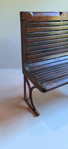 Banc / Banquette de métro parisien Sprague 1930s