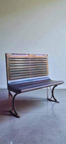 Banc / Banquette de métro parisien Sprague 1930s
