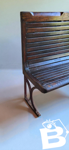 Banc / Banquette de métro parisien Sprague 1930s
