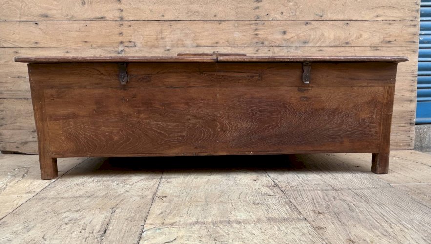 banc - coffre en teck birman