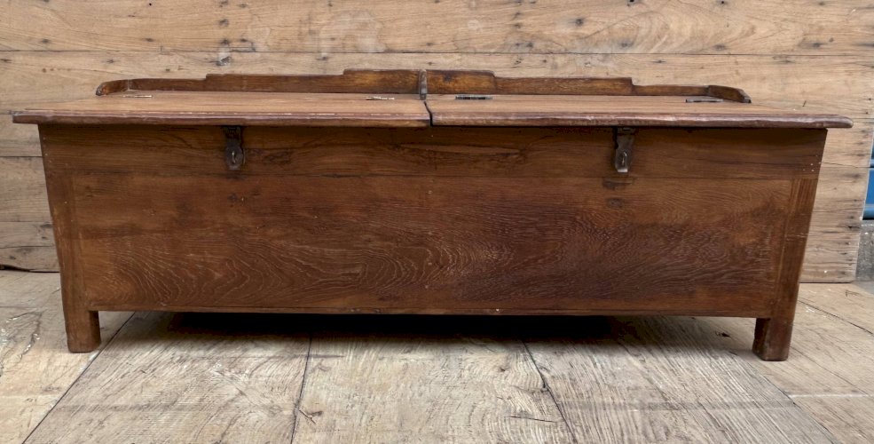 banc - coffre en teck birman