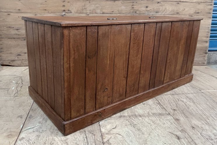 banc - coffre en teck birman