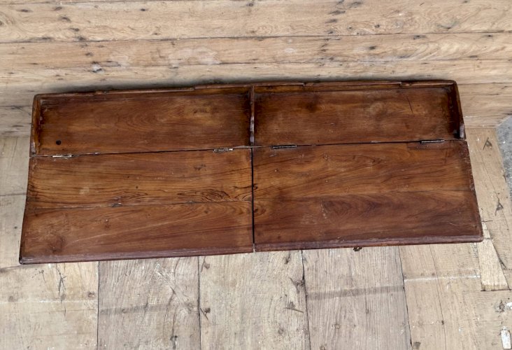 banc - coffre en teck birman