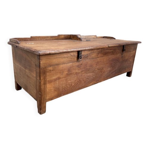 banc - coffre en teck birman