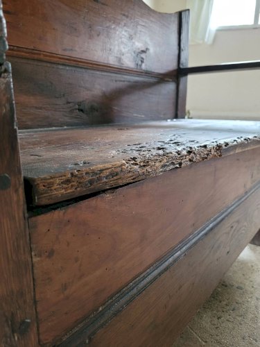 Banc en bois massif du XIX ème siècle
