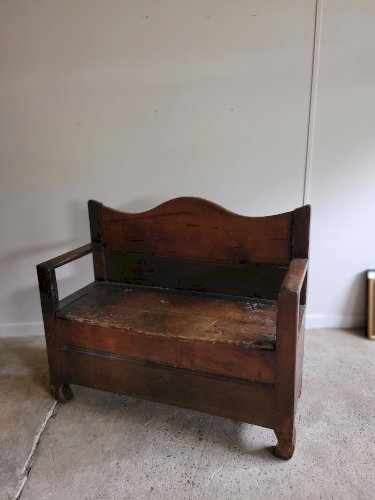 Banc en bois massif du XIX ème siècle