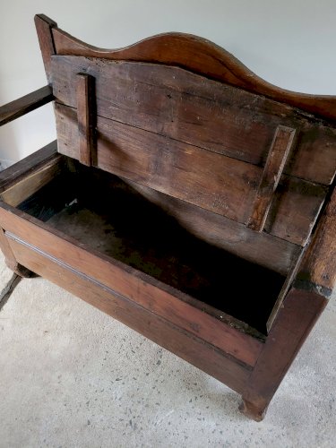 Banc en bois massif du XIX ème siècle