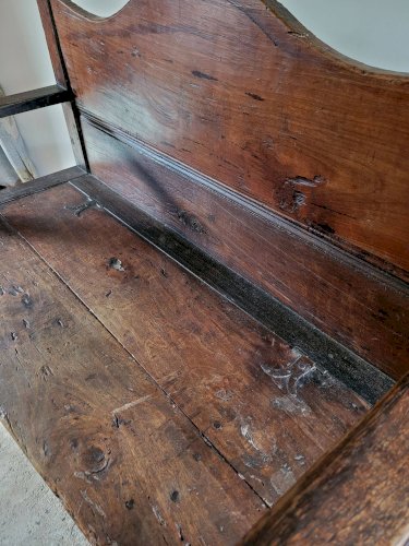 Banc en bois massif du XIX ème siècle