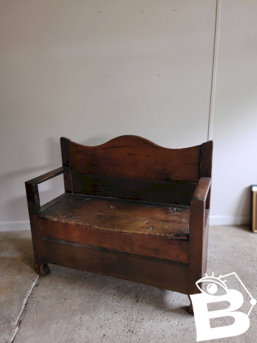 Banc en bois massif du XIX ème siècle