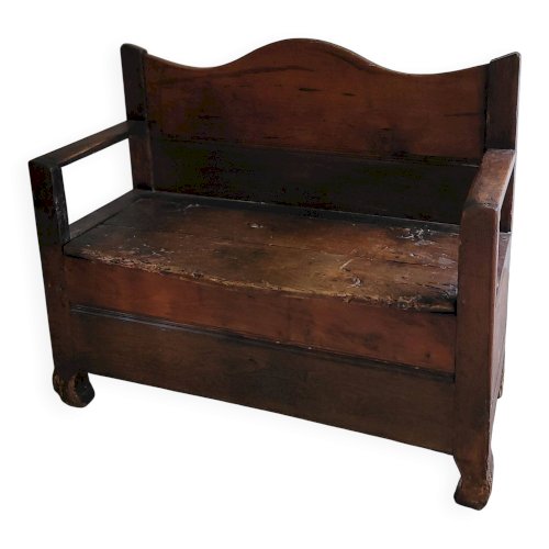 Banc en bois massif du XIX ème siècle