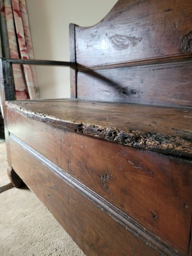 Banc en bois massif du XIX ème siècle