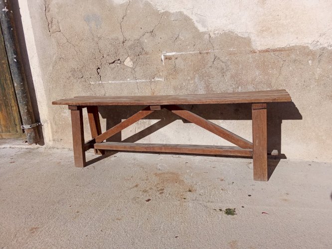 Banc en chêne ancien