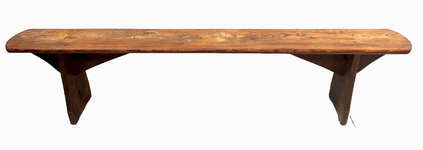 Farm table bench in solid elm, 20th century