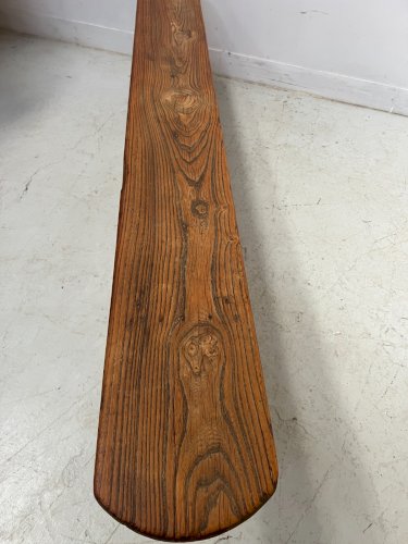 Banc pour table de ferme en orme massif XX siècle