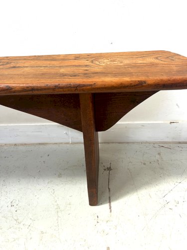 Banc pour table de ferme en orme massif XX siècle