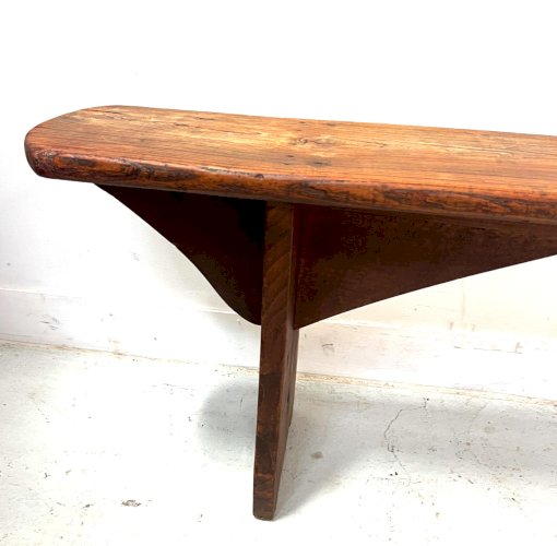Banc pour table de ferme en orme massif XX siècle