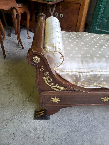 BANQUETTE CANAPE LIT DE REPOS EMPIRE DU XIX ème SIECLE