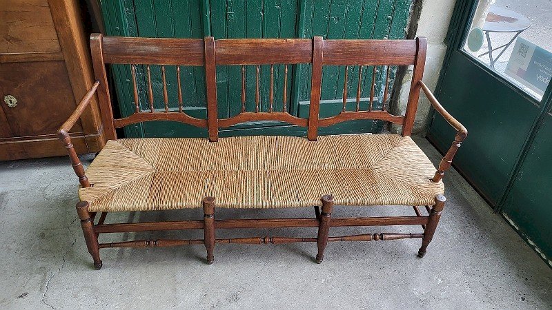 BANQUETTE EN PAILLE 3 PLACES RADASSIER PROVENCAL