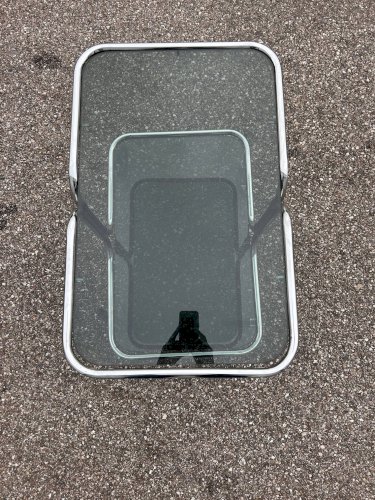 bar roulant en chrome années 70