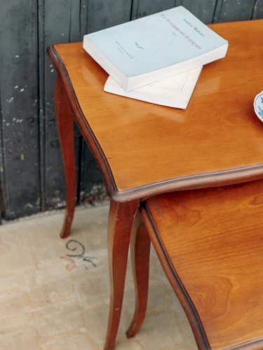 Barbara, le lot de 3 tables gigognes en bois N°80
